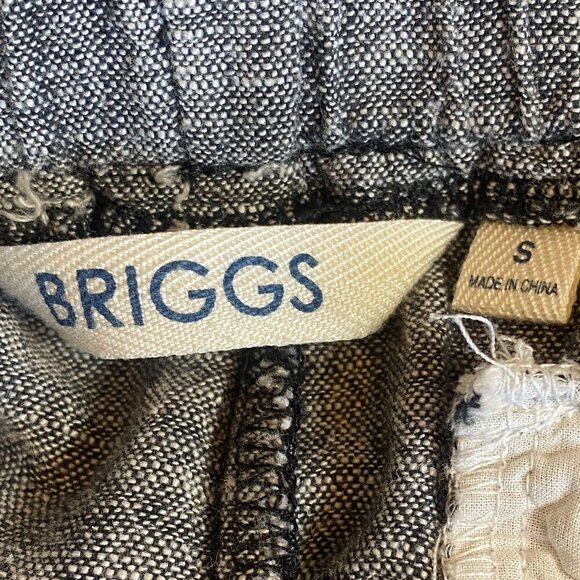 Briggs Linen Blend Women's Pull-On Jogger Pants Sz S Gray #119P - Picture 7 of 8